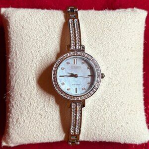 Citizen Silhouette Women Eco-Drive Steel Silver MOP Dial 25mm Watch EM0860-51D